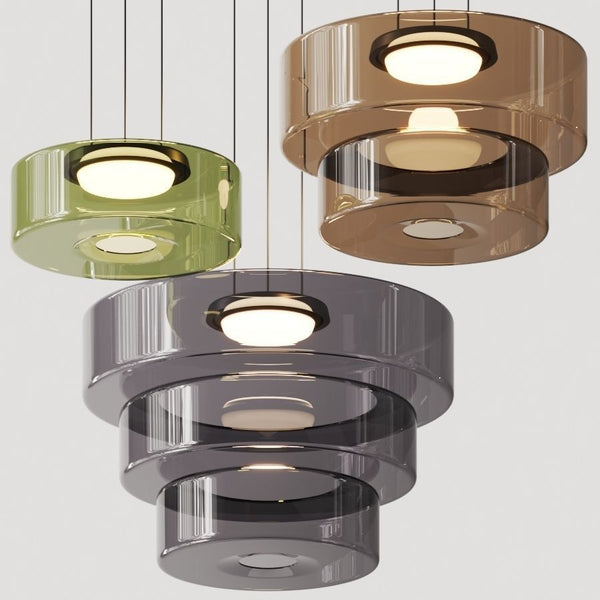 Moderne Geschichtete LED-Pendelleuchte