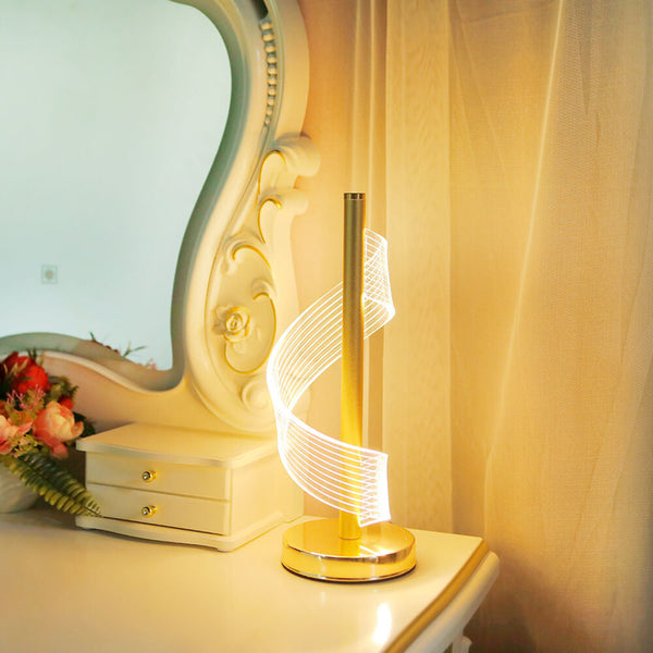 Moderne Kreative Led-tischlampe In Spiralform