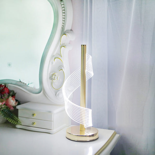 Moderne Kreative Led-tischlampe In Spiralform