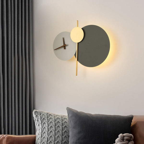 Moderne Geometrische LED-Wanduhr