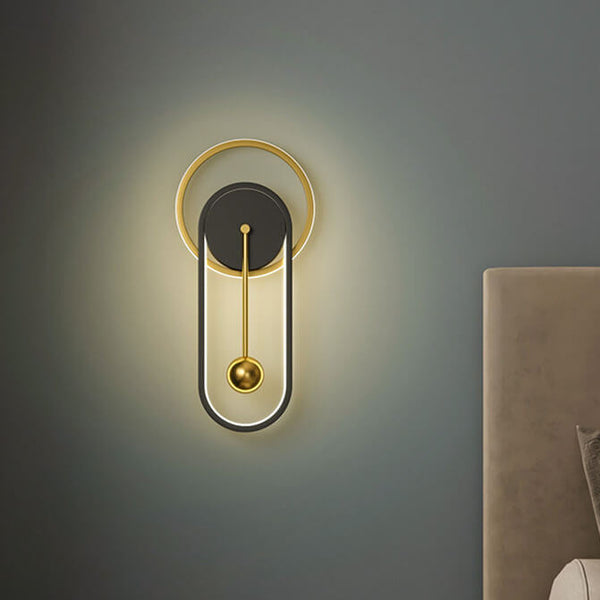 Moderne LED-Pendel Wandleuchte