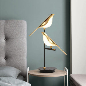 Von Vögeln Inspirierte Moderne Led-tischlampe