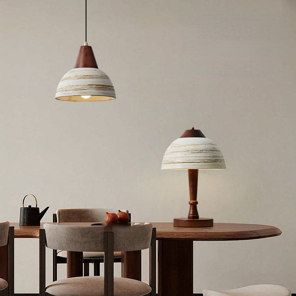 Retro-Kuppelschirm-LED-Tischlampe