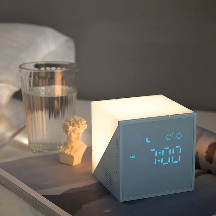 Moderne Rubiks Würfel Lampe mit LED Wecker