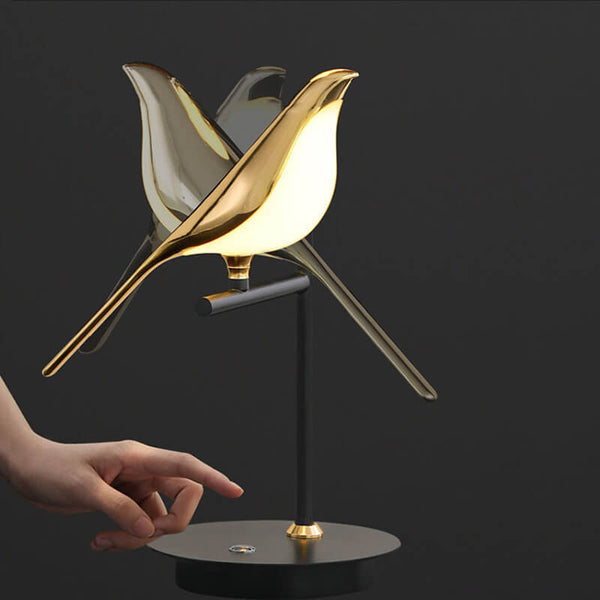 Von Vögeln Inspirierte Moderne Led-tischlampe