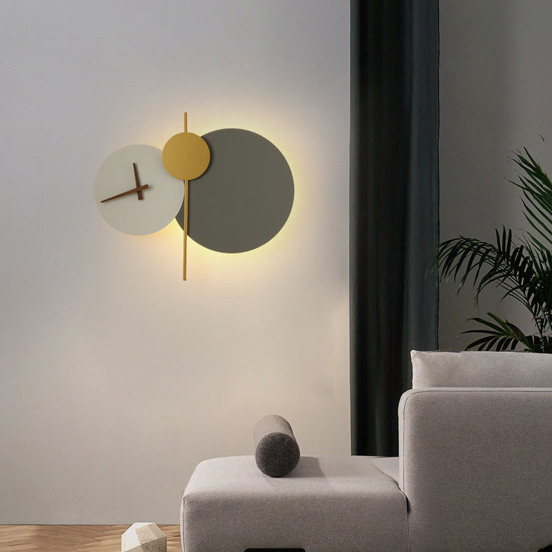 Moderne Geometrische LED-Wanduhr