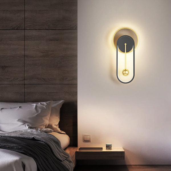 Moderne LED-Pendel Wandleuchte