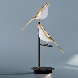 Von Vögeln Inspirierte Moderne Led-tischlampe
