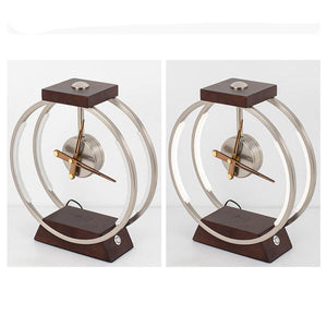 Moderne LED-Tischlampe mit kabelloser Ladefunktion und Uhr
