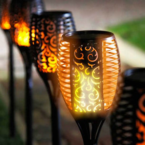Solar Gartenlaterne mit Flammeneffekt für Draußen