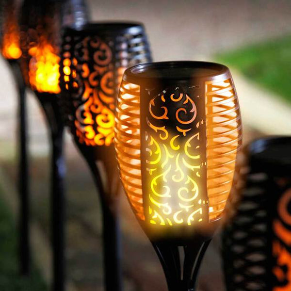 Solar Gartenlaterne mit Flammeneffekt für Draußen