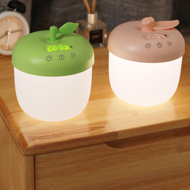 Moderner Apfel LED Wecker mit Nachtlicht
