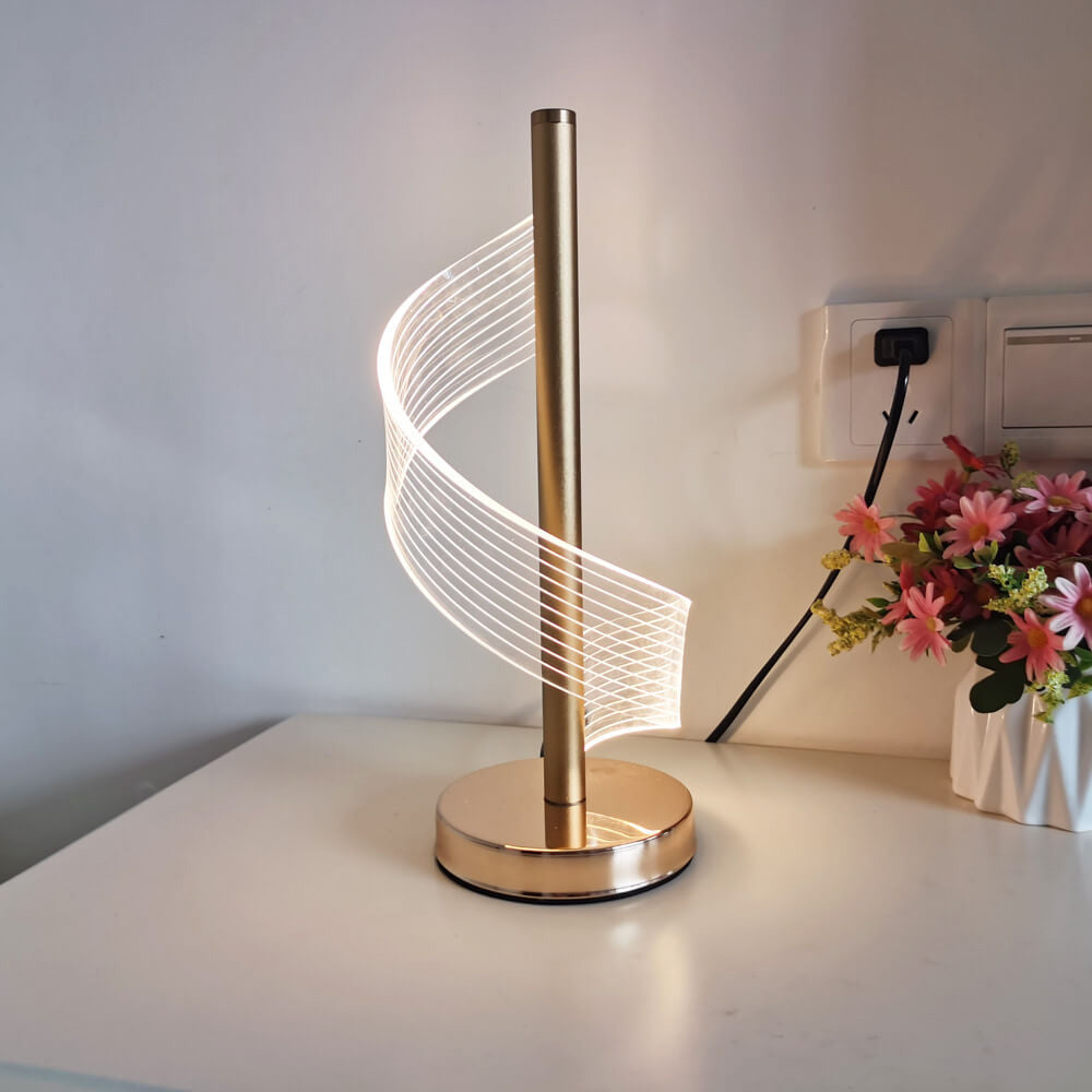 Moderne Kreative Led-tischlampe In Spiralform