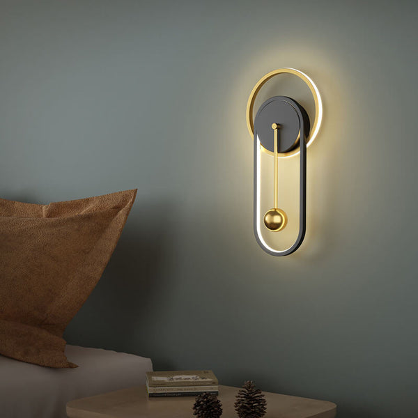 Moderne LED-Pendel Wandleuchte