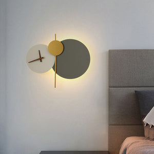 Moderne Geometrische LED-Wanduhr