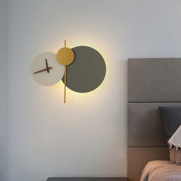 Moderne Geometrische LED-Wanduhr