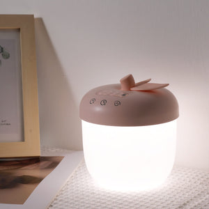 Moderner Apfel LED Wecker mit Nachtlicht