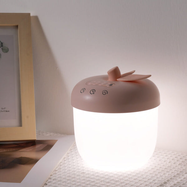Moderner Apfel LED Wecker mit Nachtlicht