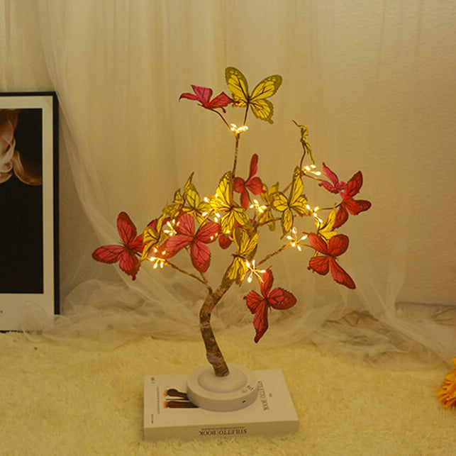 Schmetterling LED-Baum-Tischlampe