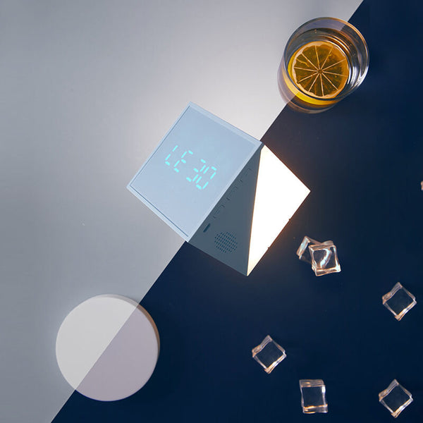 Moderne Rubiks Würfel Lampe mit LED Wecker
