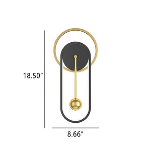 Moderne LED-Pendel Wandleuchte