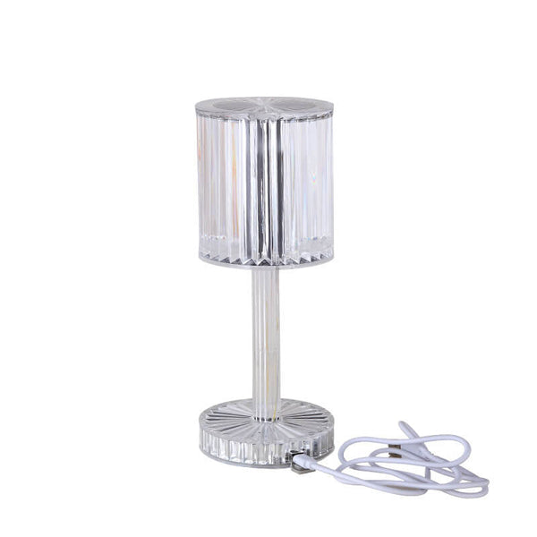Moderne LED-Tischlampe in geometrischer Form mit Touch-Bedienung