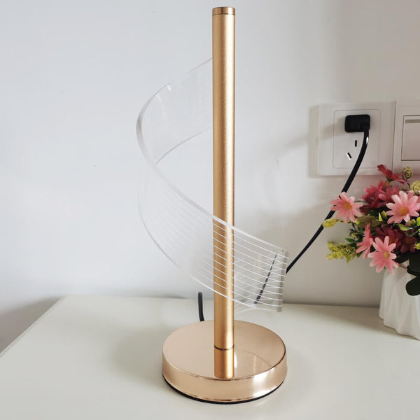 Moderne Kreative Led-tischlampe In Spiralform