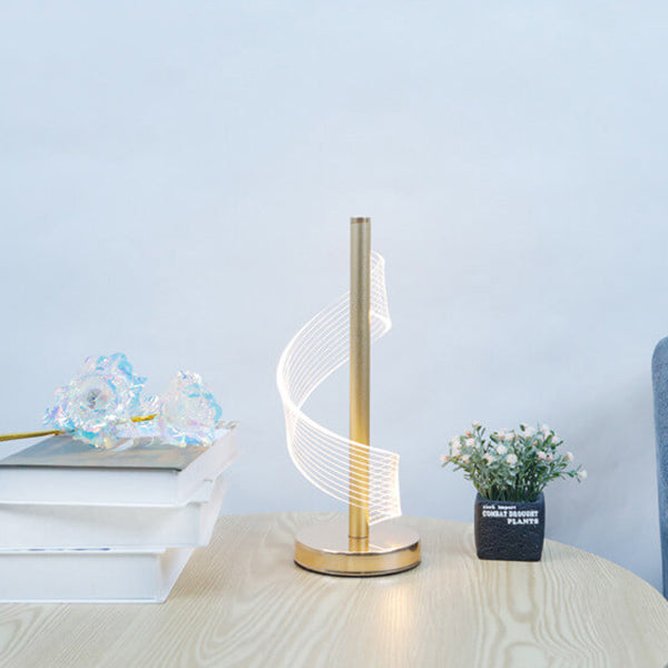 Moderne Kreative Led-tischlampe In Spiralform