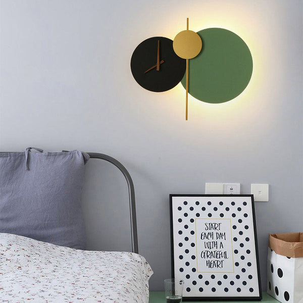 Moderne Geometrische LED-Wanduhr
