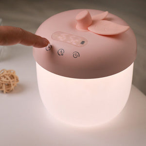 Moderner Apfel LED Wecker mit Nachtlicht