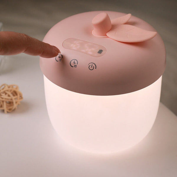 Moderner Apfel LED Wecker mit Nachtlicht