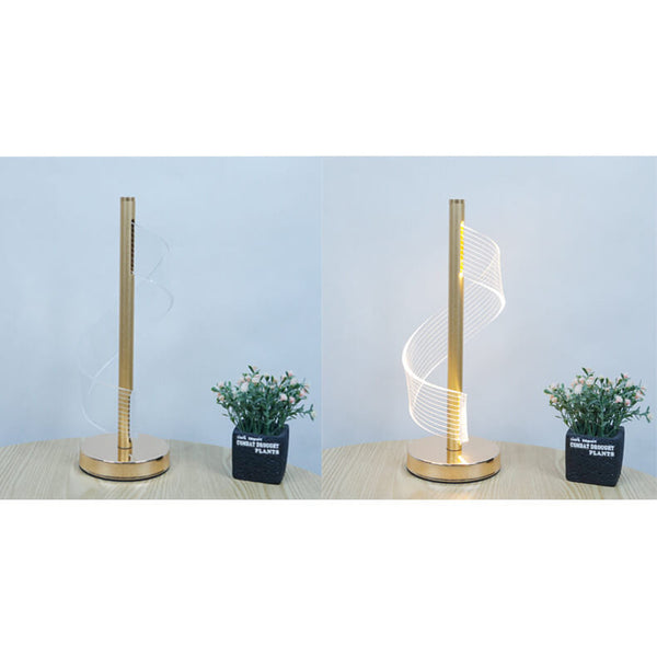 Moderne Kreative Led-tischlampe In Spiralform