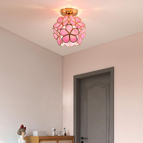 Variant image for Deko Deckenlampe mit Glasblumen für Wohnzimmer und Schlafzimmer-3