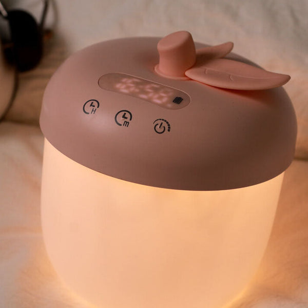 Moderner Apfel LED Wecker mit Nachtlicht