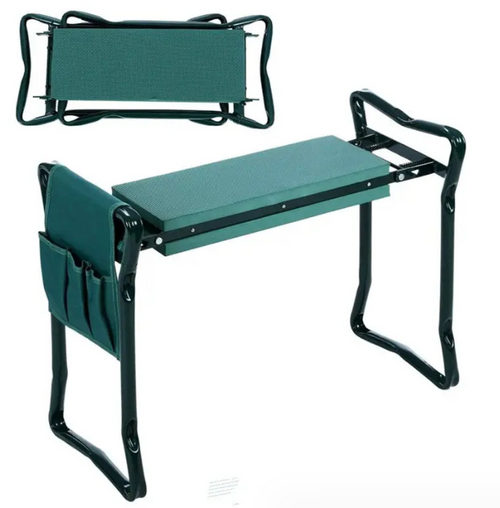 Zusammenklappbarer Gartenhocker mit Tasche