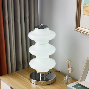 Moderne Led-tischlampe Im Wellen Design