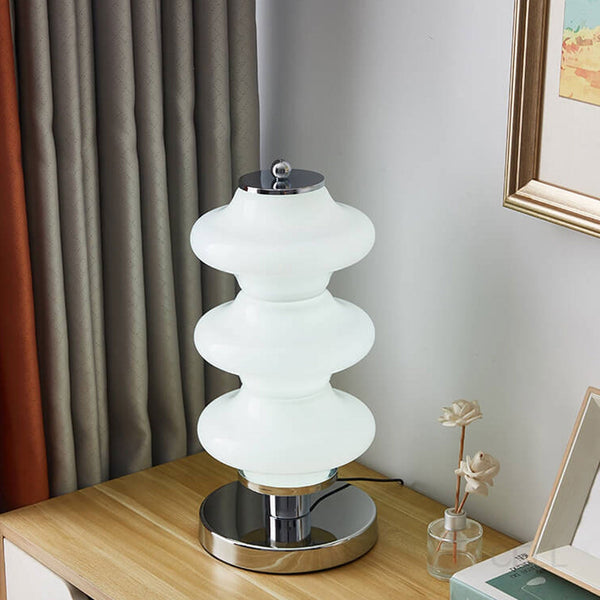 Moderne Led-tischlampe Im Wellen Design