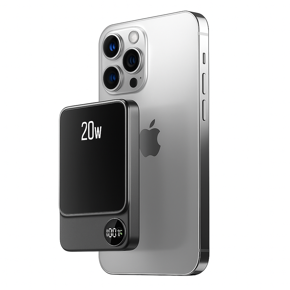 Tragbare Schlanke Kabellose Magnetische Powerbank