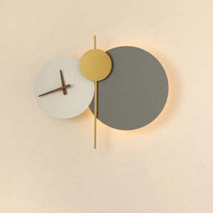 Moderne Geometrische LED-Wanduhr