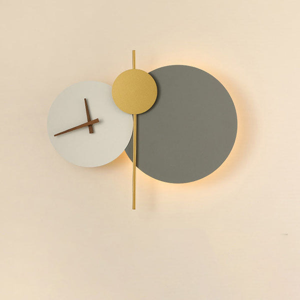 Moderne Geometrische LED-Wanduhr