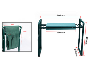 Zusammenklappbarer Gartenhocker mit Tasche