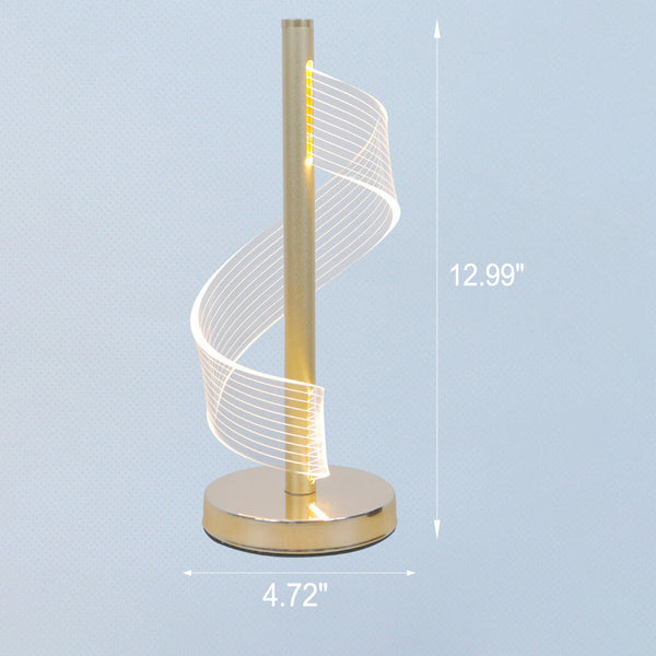 Moderne Kreative Led-tischlampe In Spiralform
