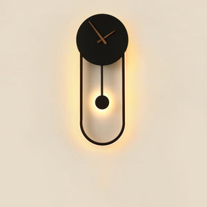 Moderne LED Pendel wanduhr
