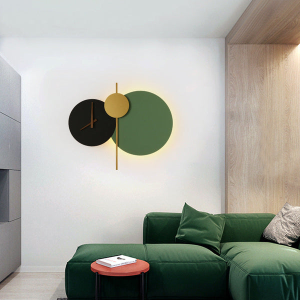 Moderne Geometrische LED-Wanduhr