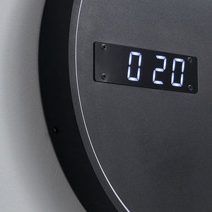 3D-Mondphasen-LED-Wanduhr