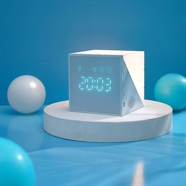Moderne Rubiks Würfel Lampe mit LED Wecker