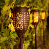Solar Gartenlaterne mit Flammeneffekt für Draußen