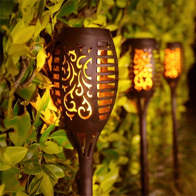Solar Gartenlaterne mit Flammeneffekt für Draußen