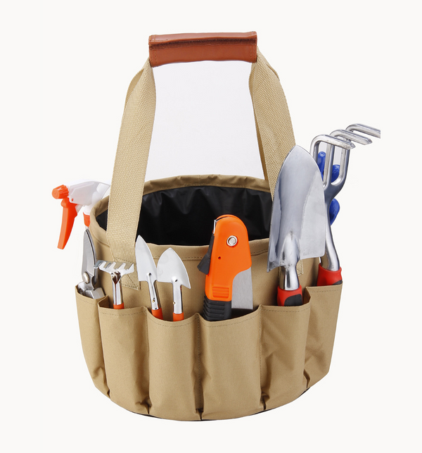 10-teiliges Gartengeräte-Set mit Tragetasche