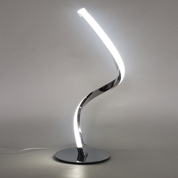 Moderne Led-spiraltischlampe